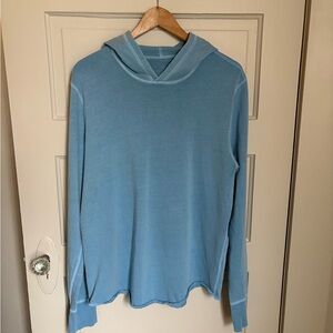SKU California Men's Light Blue Hooded Long-Sleeve Pullover